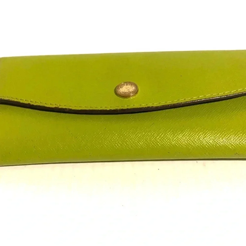 Michael kors green saffiano leather wallet
